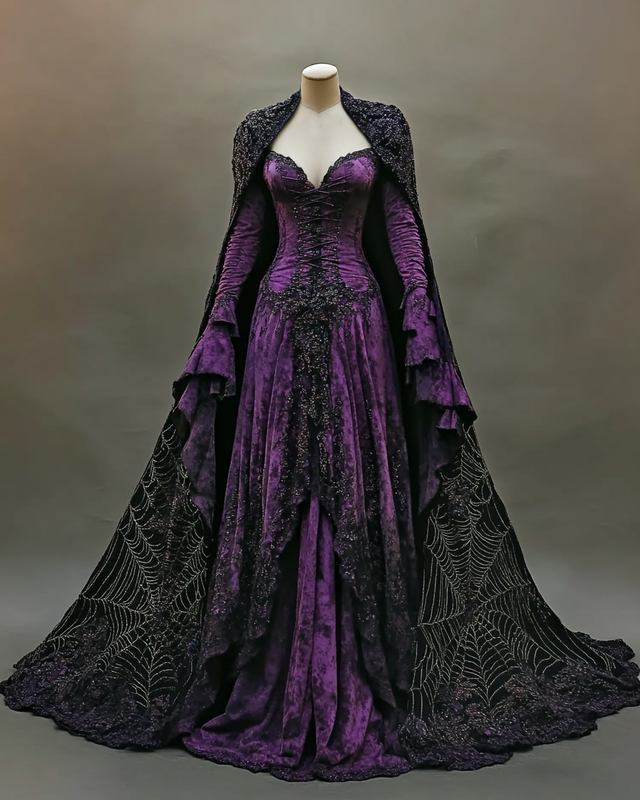 Women's Halloween Contrast Dress b27f