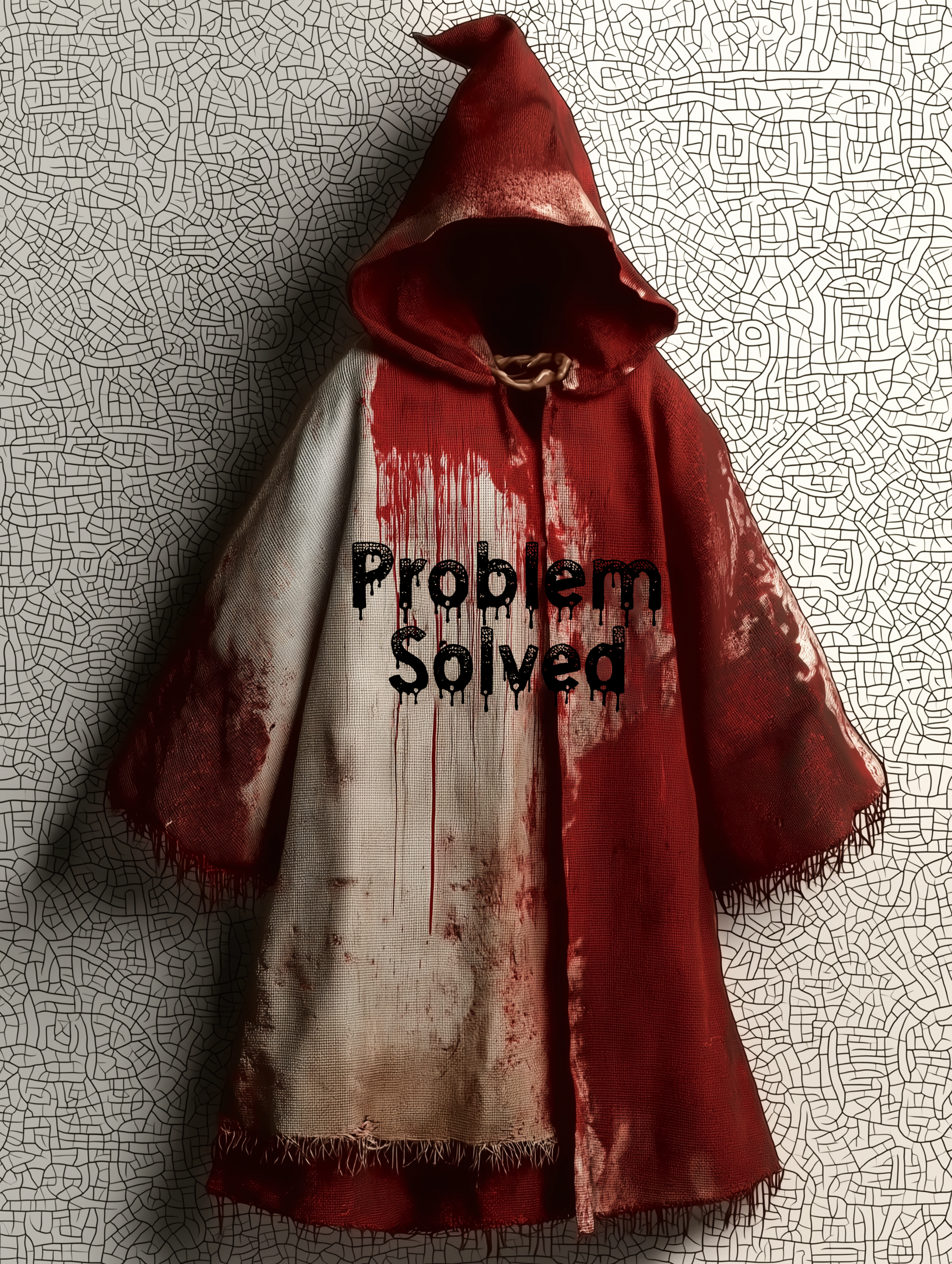 "Problem Solved" Bloodstained Cape  a0bf