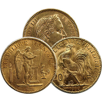 France Gold 20 Francs French Rooster Coin (1899-1914)