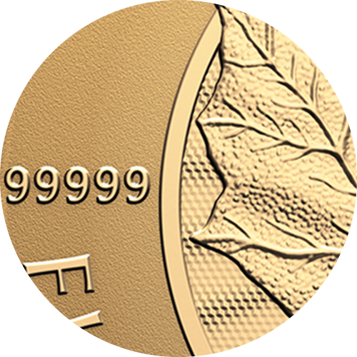 2025 1 Oz Gold Coin $200 Canada—PUREST MAPLE LEAF