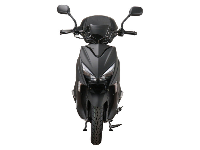 Alpha Motors Mofaroller Speedstar FI 50 ccm EURO 5 mattschwarz inkl. Topcase