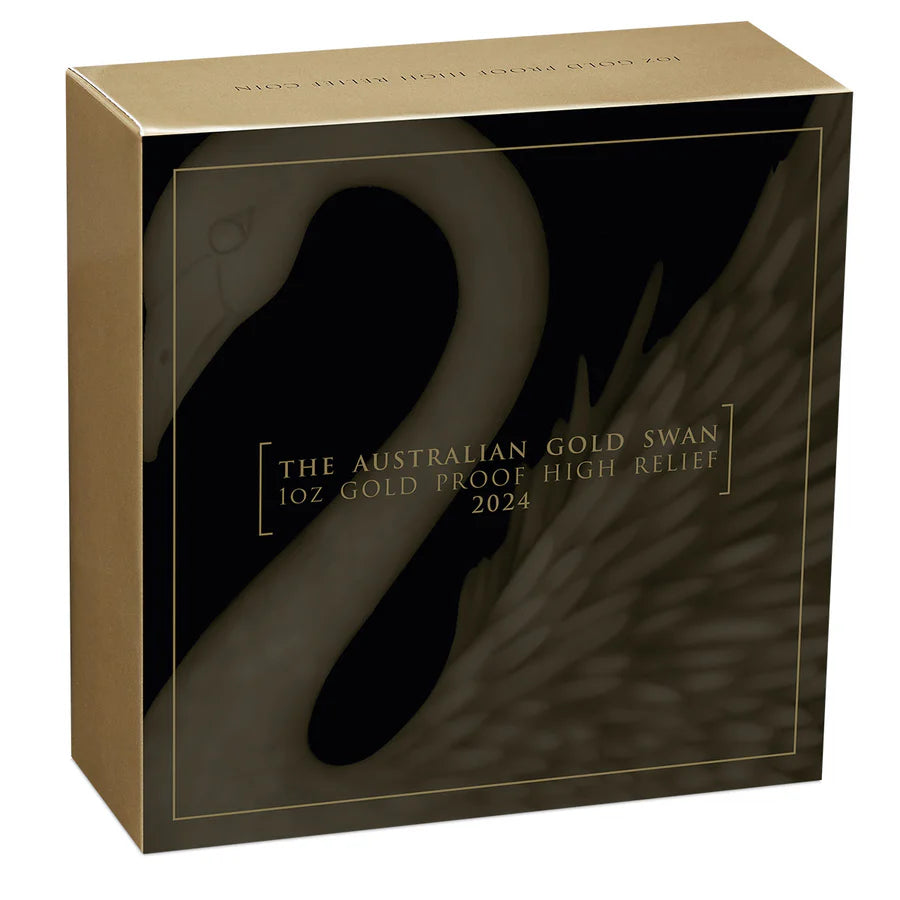 Australian Swan 2024 $100 1oz Gold Proof High Relief Coin