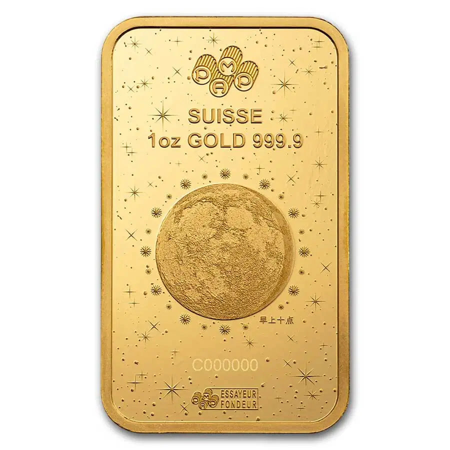 2025 1 oz PAMP Suisse Lunar White Snake Gold Bar (in Assay)