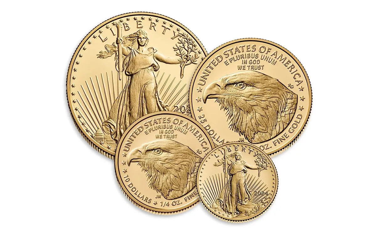 2024 W 4-PC GOLD EAGLE PROOF SET NGC PF70 ADVANCE RELEASES HAND SIGNED BY U.S. MINT DIRECTORS ED MOY & DAVID RYDER