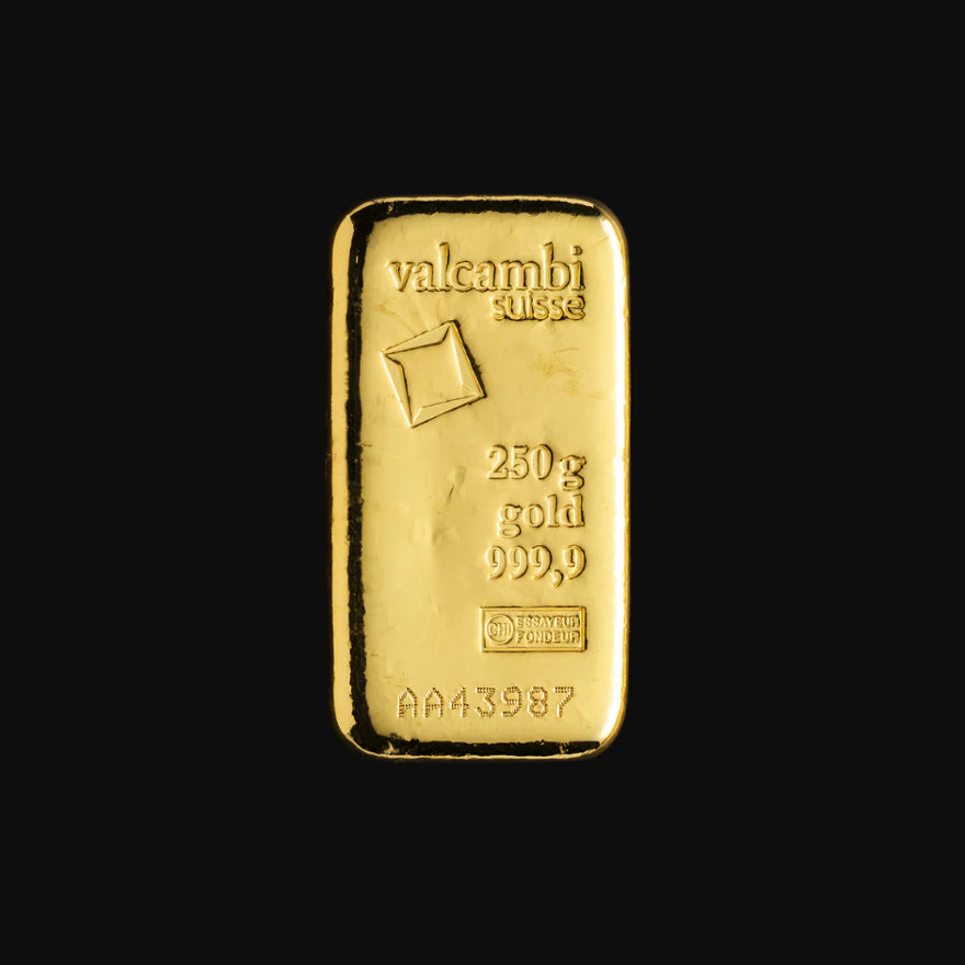 250 g Valcambi Gold Bar Au 999,9