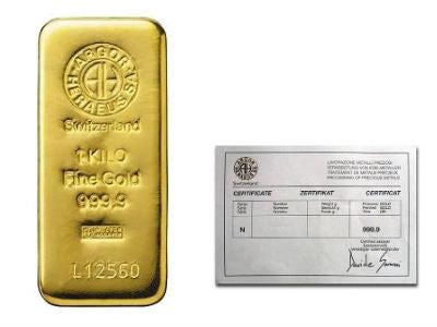 Argor Heraeus 1 Kilogram Gold Bar