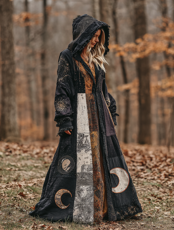 Women's Autumn and Winter Long Sleeve Patchwork Contrast Dress f983