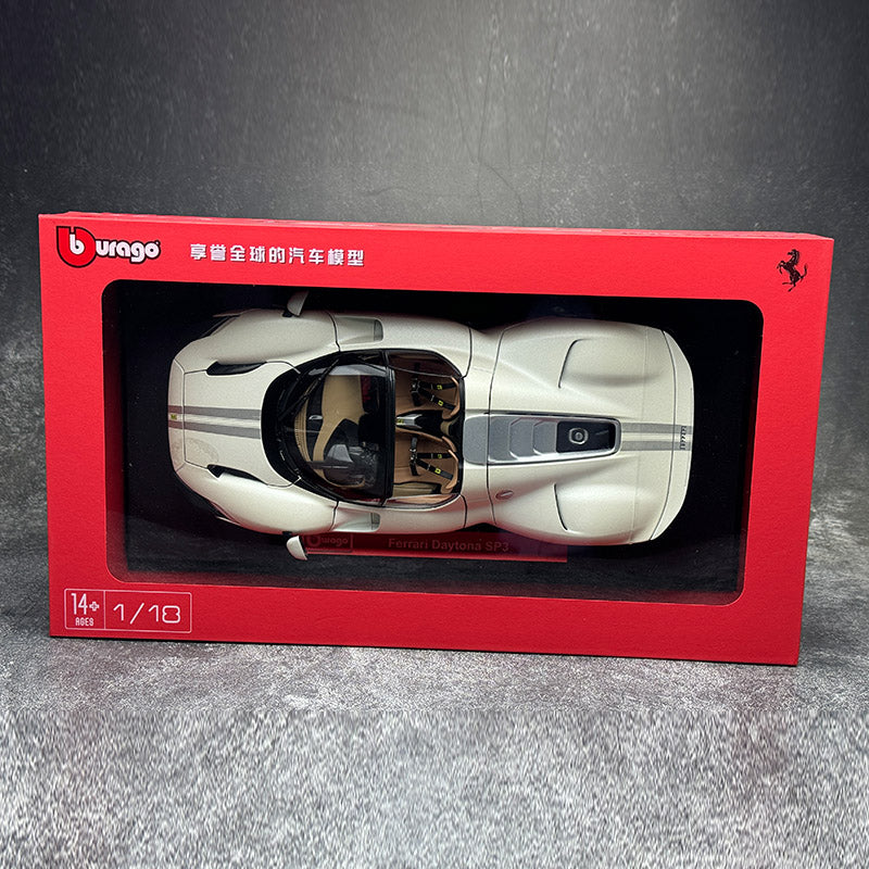 Fine limited edition 1:18 SP3 499P simulation alloy sports car model