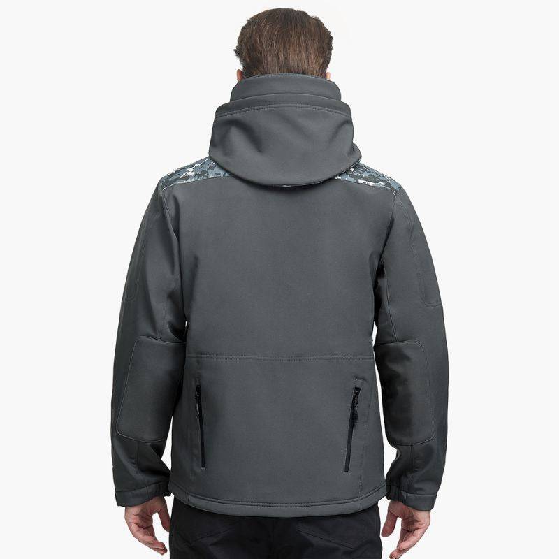 SHARKSKIN Men’s Warm Waterproof Softshell Tactical Hiking Jacket