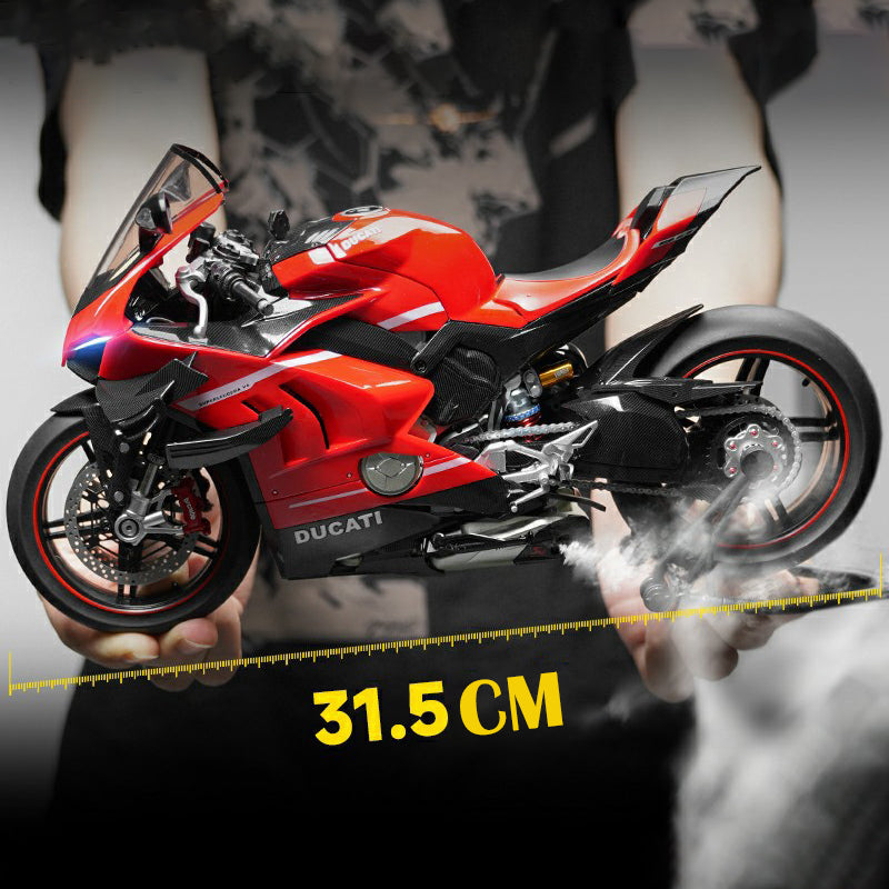 1:6 Ducati V4 dynamic ultra-light full carbon model