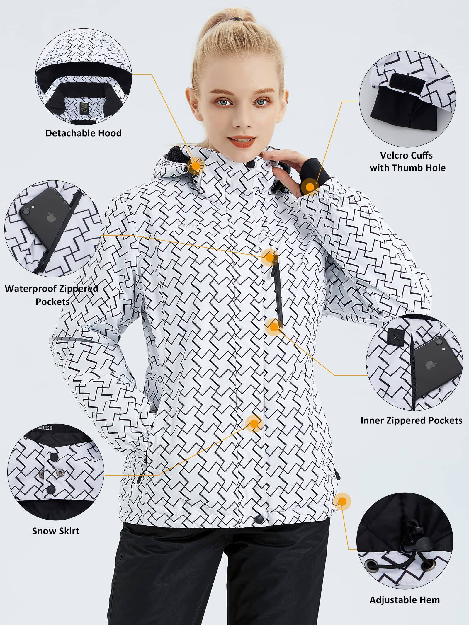 ETHEREAL Women's Waterproof Ski Snow Jacket