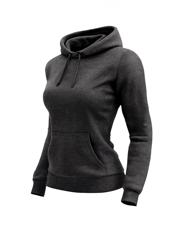 Women's black casual sweatshirt d5a4