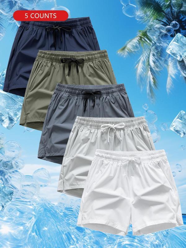 5 Pack Men & Women Drawstring Waist Shorts