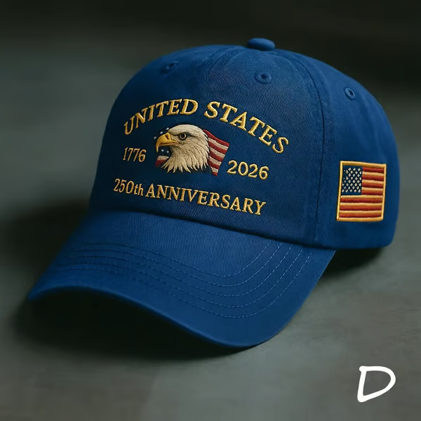 🔥Eagle & Liberty – United States 250th Anniversary Embroidered Hat✨(Breathable & Lightweight Comfort & Unisex Fit)