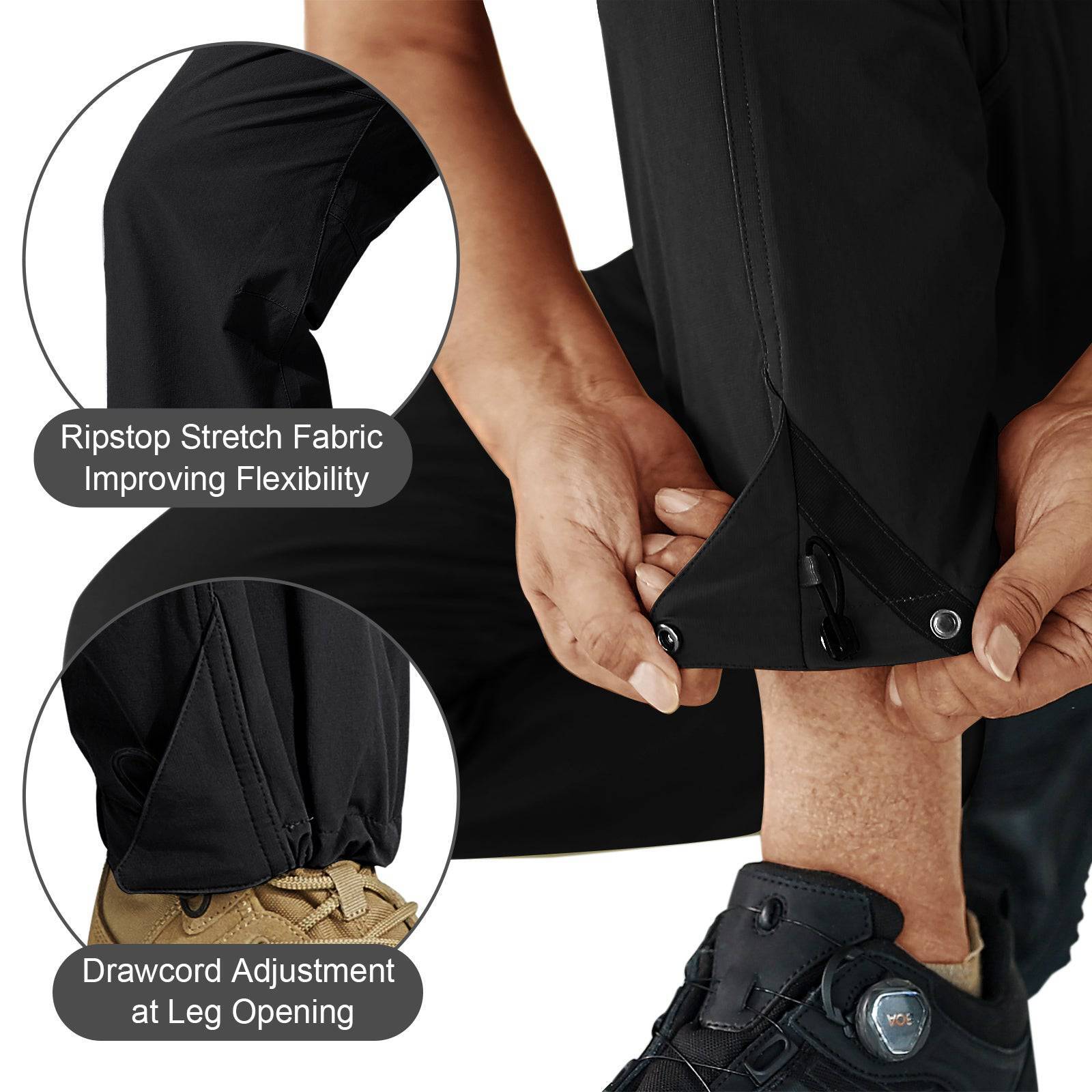 WINDCHASER Men's hem adjustable  Hiking Pants