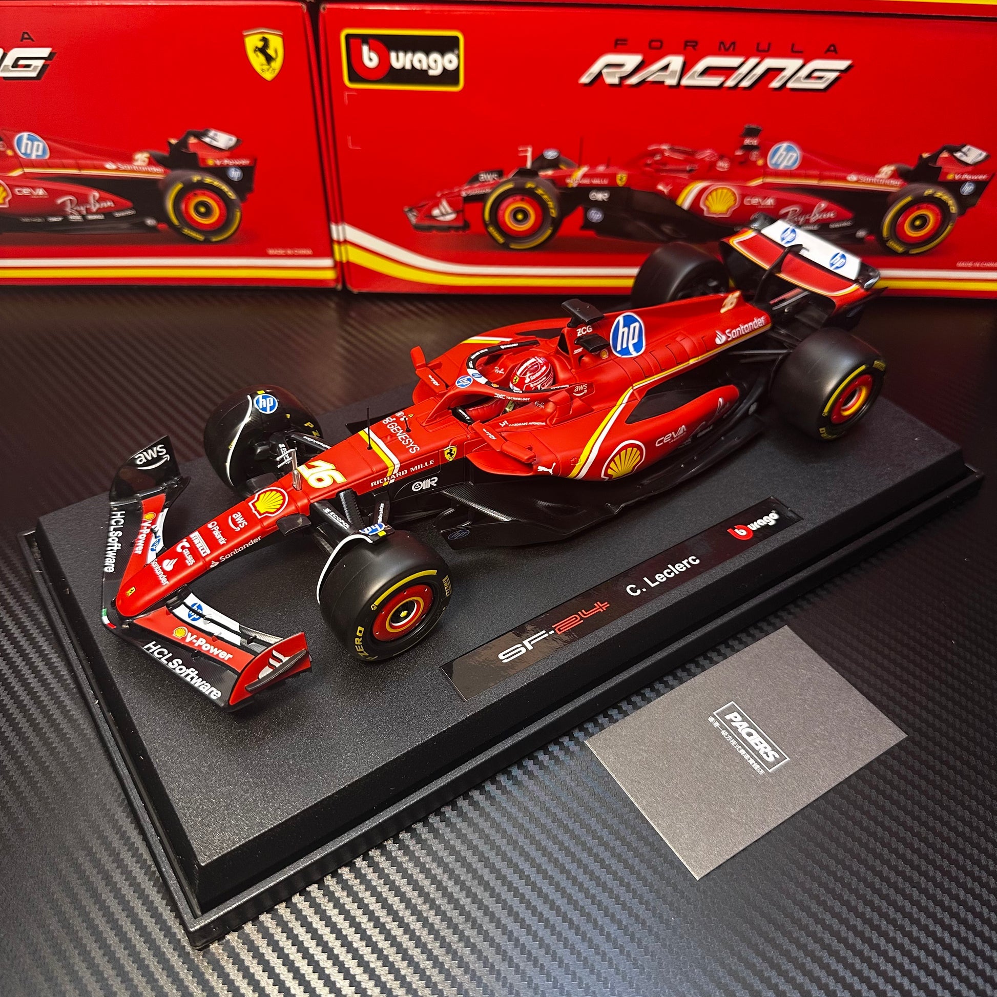 1:18 Formula 2024 SF-24 Simulation Alloy F1 Racing Car Model