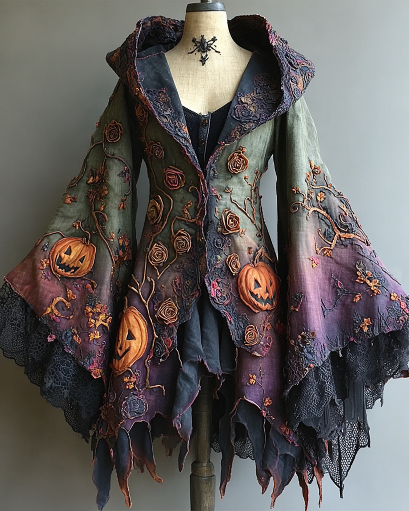 Women's Halloween theme irregular original design cape coat 3513