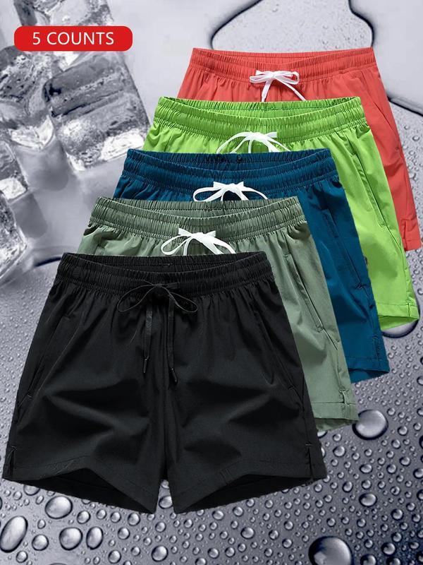 5 Pack Men & Women Drawstring Waist Shorts