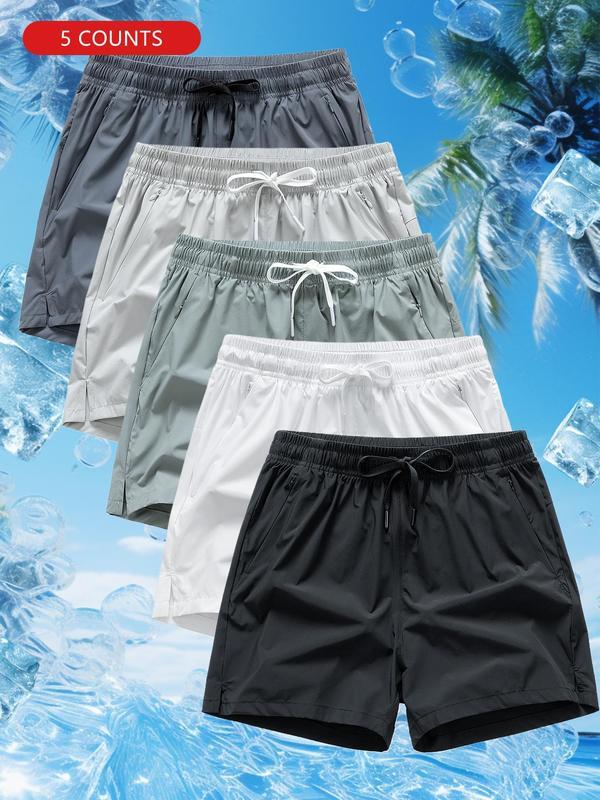 5 Pack Men & Women Drawstring Waist Shorts