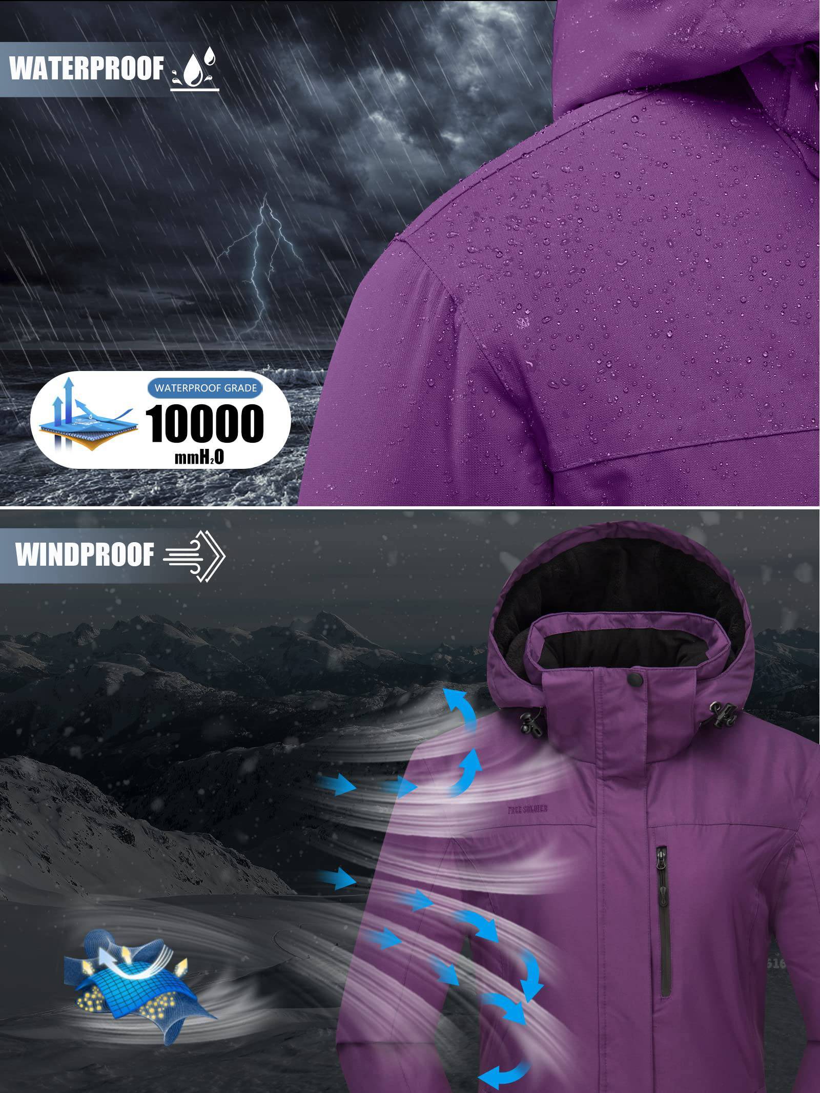 ETHEREAL Women's Waterproof Ski Snow Jacket