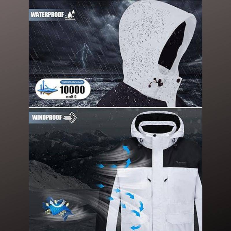 TRACK Men's Warm Waterproof Snow Ski Jacket