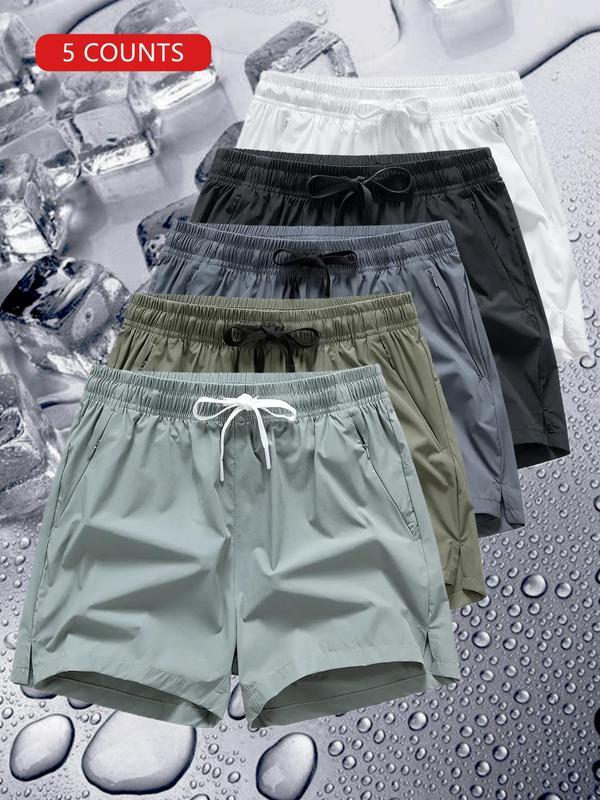 5 Pack Men & Women Drawstring Waist Shorts