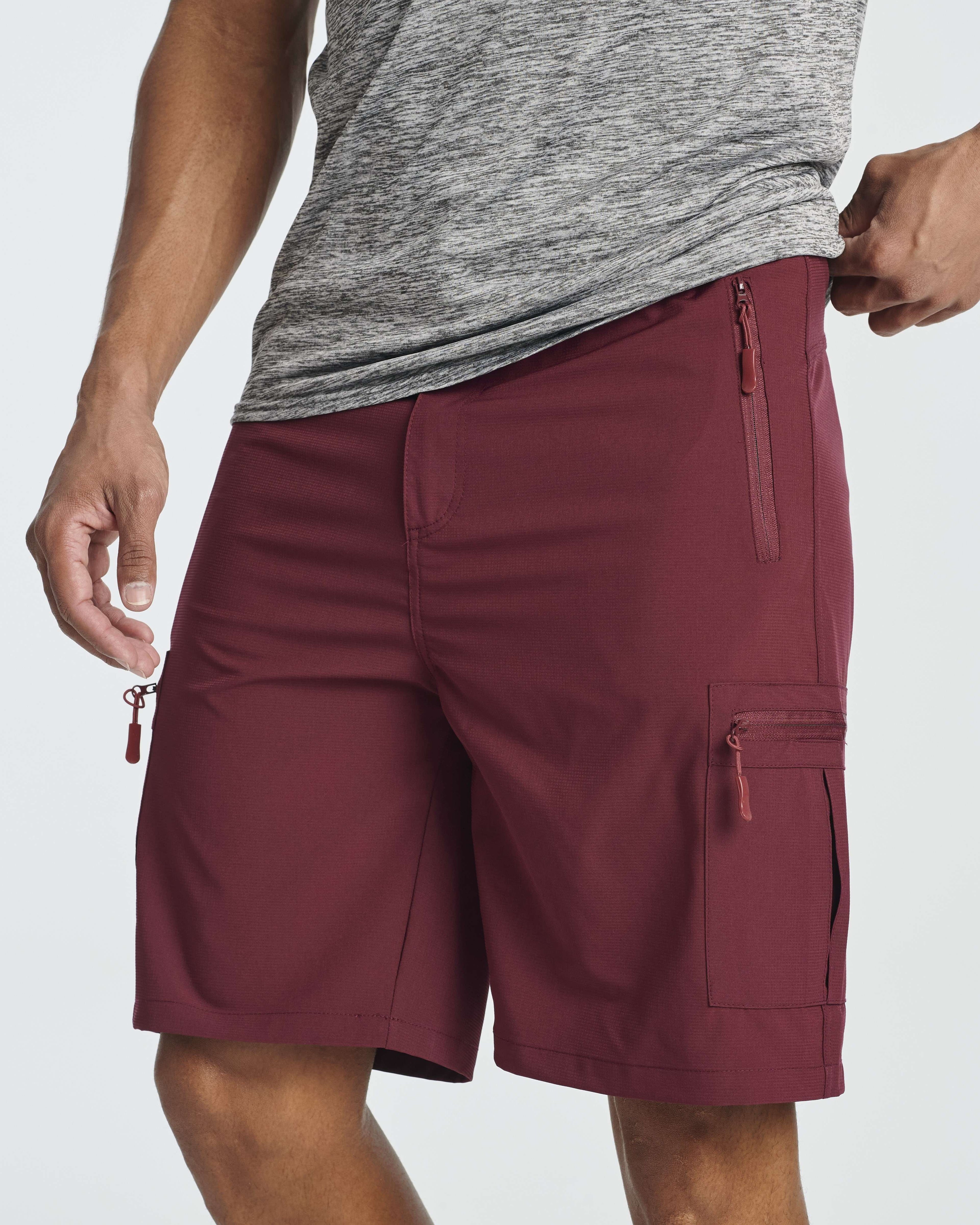 2 & 3 Pack: Men's Hiking Cargo Shorts Fishing Outdoor Tactical Travel Camping Casual Golf 5 Zipper Pockets