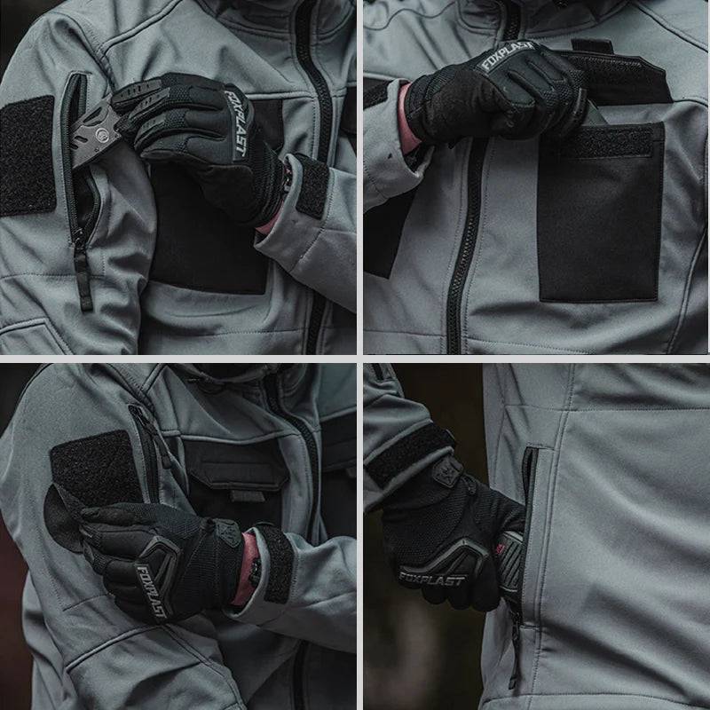 BEETLE 5-in-1 Muti-Pocket Warm Softshell Waterproof Tactical Jacket