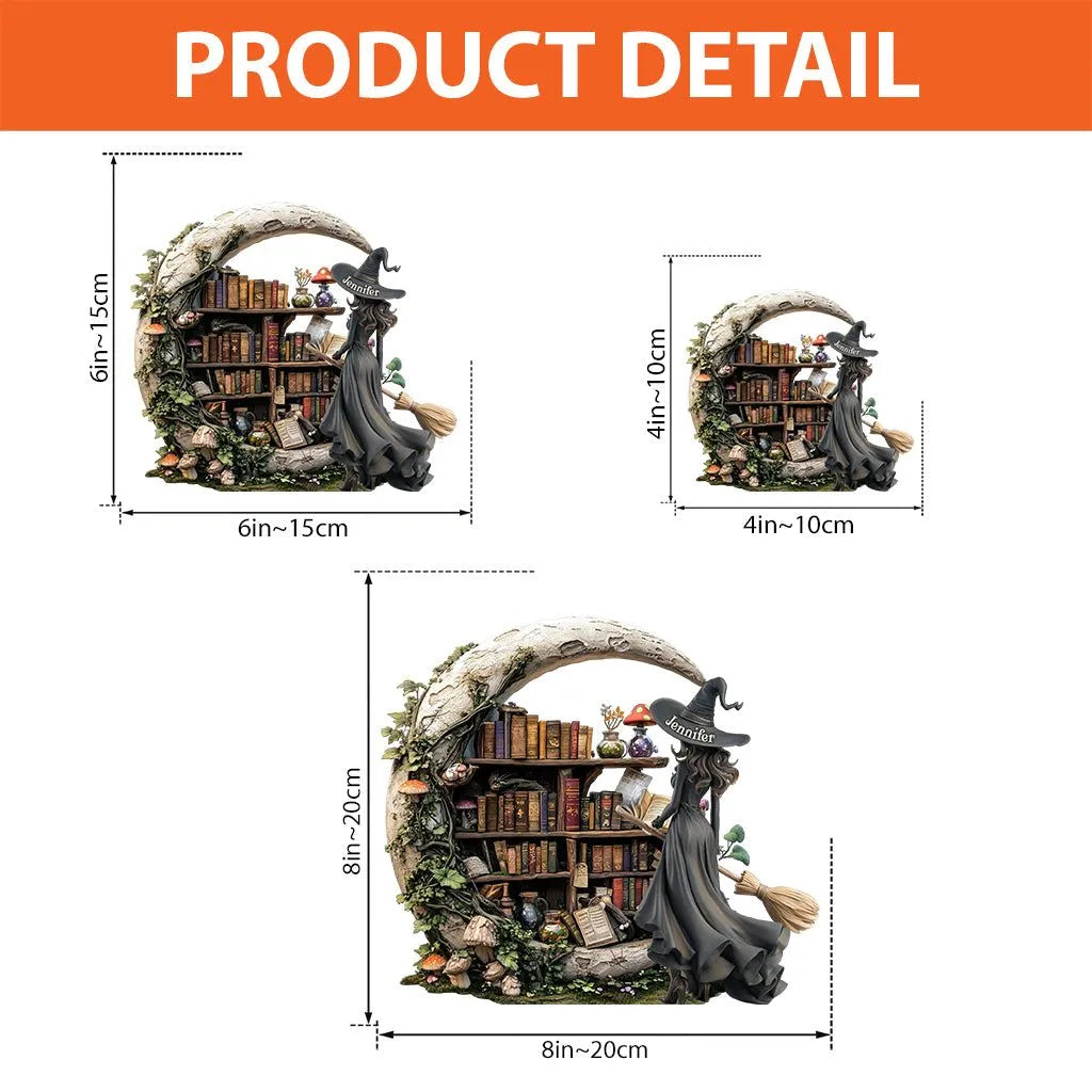 Beautiful Witch - Custom Witch Custom Shape Acrylic Plaque e32a