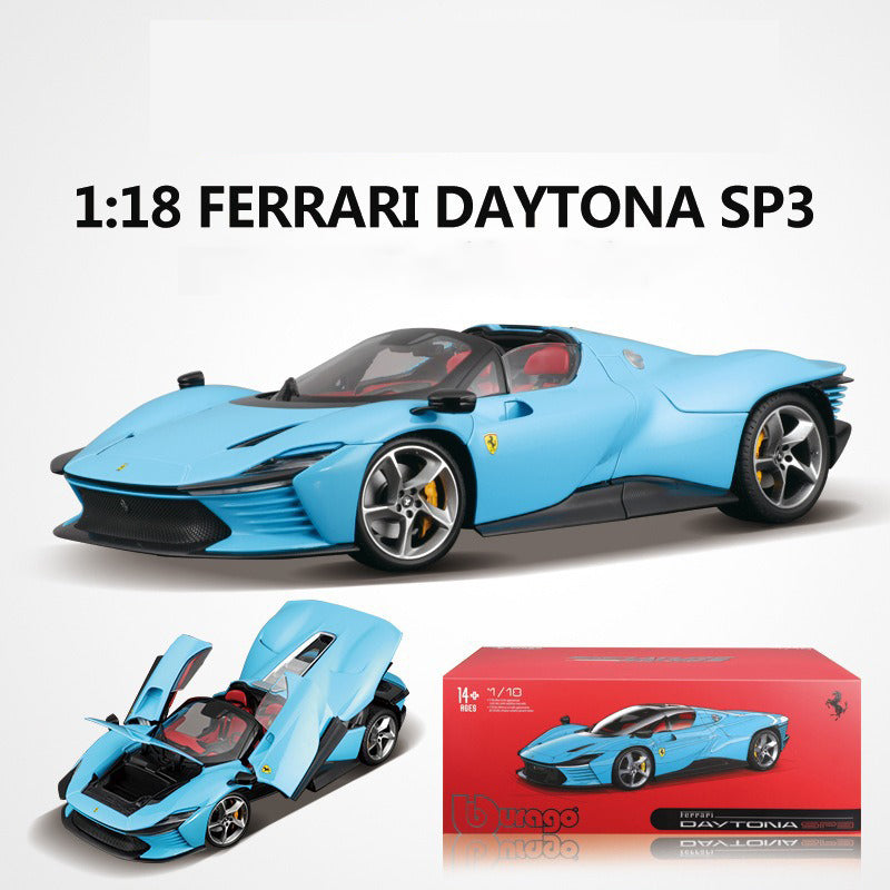 Fine limited edition 1:18 SP3 499P simulation alloy sports car model