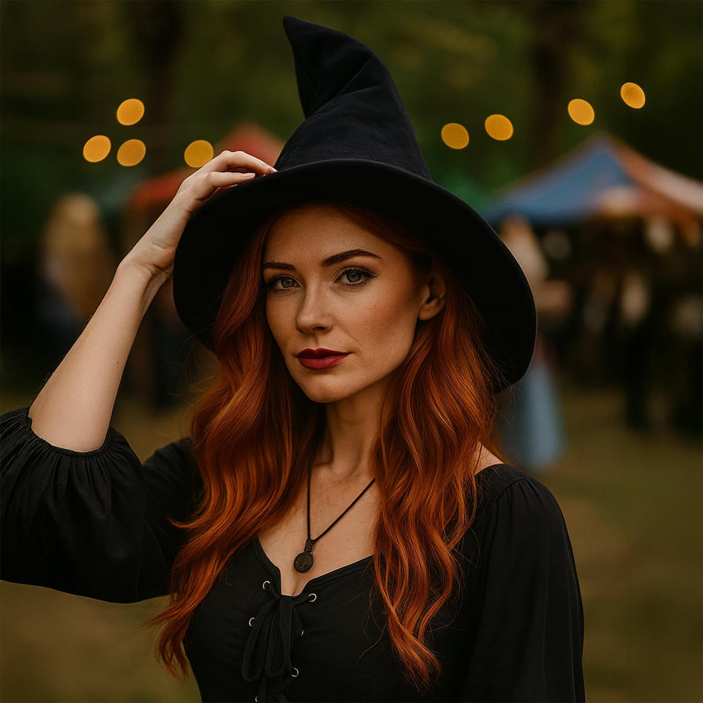 Halloween Elegant Gothic Witch Hat  3d22