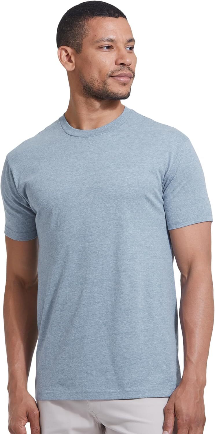 3 Pack Men‘s T-Shirts - Short Sleeve Crew Neck Plain Novelty T Shirt for Men