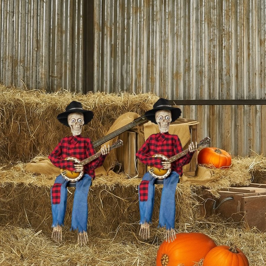 🔥Halloween Pre Sale 49% OFF – 💀Funny Animated Dueling Banjo Skeletons
