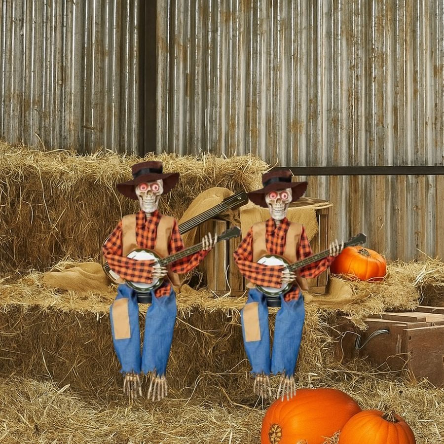 🔥Halloween Pre Sale 49% OFF – 💀Funny Animated Dueling Banjo Skeletons